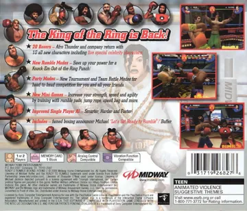 Ready 2 Rumble Boxing - Round 2 (US) box cover back